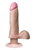 Doc Johnson The Realistic Cock 6" Vibrator Suction Cup Life Like Skin Erect Penis Dildo Sex Toy