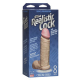 Doc Johnson The Realistic Cock 8" Penis Dildo Vanilla Skin Suction Cup Sex Toy