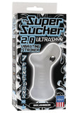 The Super Sucker 2.0 Vibrating Stroker Bullet Vibe Ribbed Masturbator Sex Toy