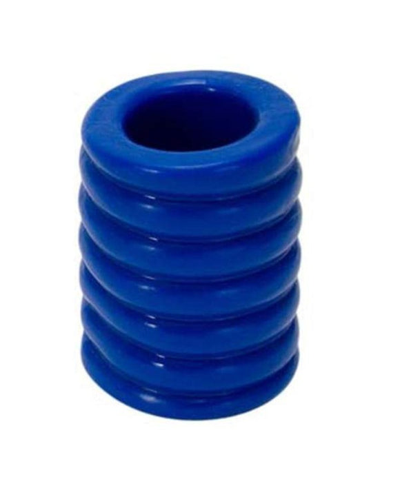 TitanMen Stretch Blue Cock Cage Ring Penis Sleeve Tight Girth Sheath