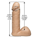 Doc Johnson Vac-U-Lock 6" Realistic Cock Attachment Strap-On Penis Dildo Sex Toy