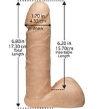 Doc Johnson Vac-U-Lock 7" Realistic Cock Strap-On Penis Dildo Unisex Adjustable Ultra Harness Sex Toy