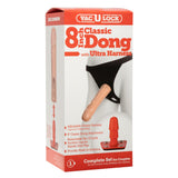 Doc Johnson Vac-U-Lock 8 Inch Classic Dong With Strap-On Ultra Harness Penis Dildo Sex Toy
