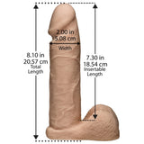 Doc Johnson Vac-U-Lock Ultraskyn 8" Realistic Cock Strap-On Penis Dildo Adjustable Sex Harness