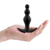 Dorcel Anal Training Beads Butt Plug Medium Size Flexible Black Silicone Sex Toy