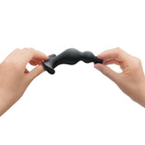 Dorcel Anal Training Beads Butt Plug Medium Size Flexible Black Silicone Sex Toy