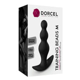 Dorcel Anal Training Beads Butt Plug Medium Size Flexible Black Silicone Sex Toy