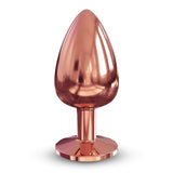 Dorcel Diamond Jewel Butt Plug Large Size Black Gem Rose Gold Metal Anal Toy