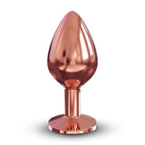 Dorcel Diamond Jewel Butt Plug Medium Size Black Gem Rose Gold Metal Anal Toy