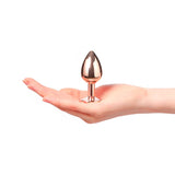 Dorcel Diamond Jewel Butt Plug Small Size Black Gem Rose Gold Metal Anal Toy