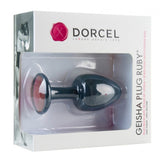 Dorcel Geisha Balls Ruby Anal Plug Medium Size Jewel Gem Butt Bling