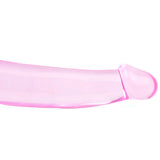 Double Fun Pink Strapless Strap-On Dildo Penis Ended Couples Sex Toy
