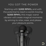 Doxy Die Cast 3R Rechargeable Wand Massager Matte Black Power Vibrator Best Sex Toy