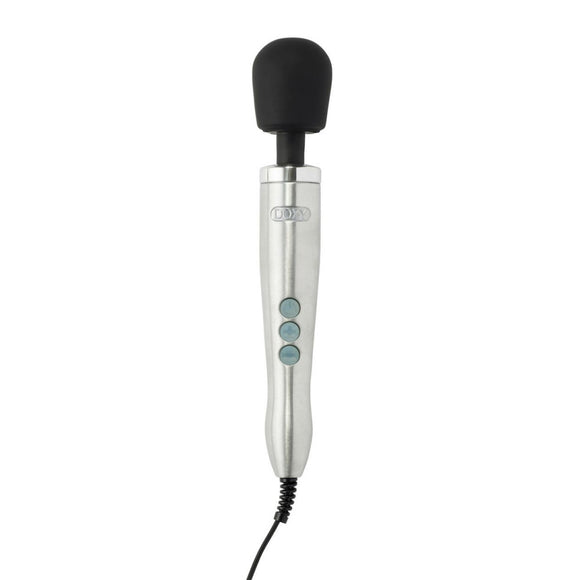 Doxy Die Cast Wand Massager Brushed Metal Silver UK Plug Mains Power Vibrator Best Orgasm Sex Toy