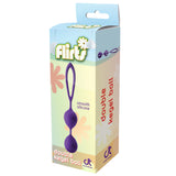 Dream Toys Flirts Purple Kegel Double Love Ball Pelvic Floor Muscle Weight Training Exercise Egg