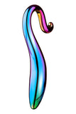 Dream Toys Glamour Glass Elegant Curved Dildo Multicoloured Probe Erotic Hot Cold Play Sex Toy