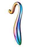Dream Toys Glamour Glass Elegant Curved Dildo Multicoloured Probe Erotic Hot Cold Play Sex Toy