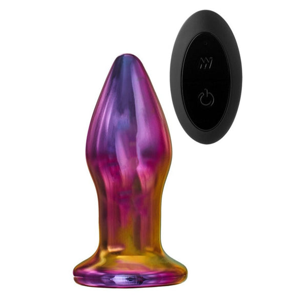 Dream Toys Glamour Glass Classic Vibe Butt Plug Remote Control Vibrating Anal USB Sex Toy