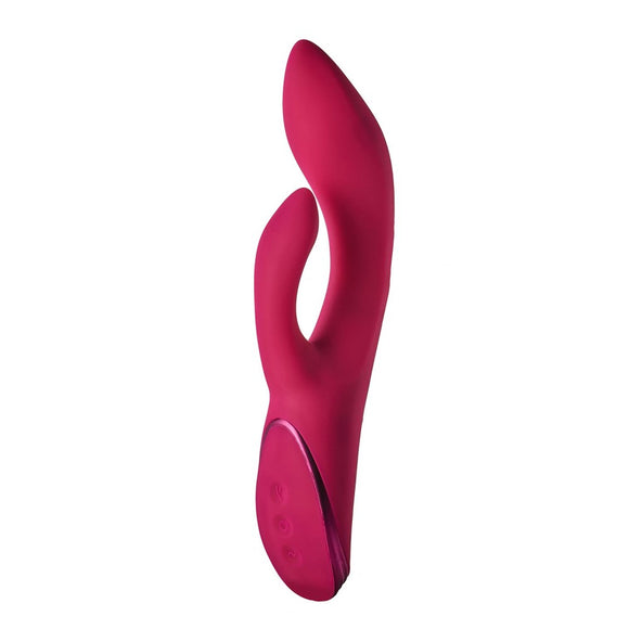 Dream Toys Sparkling Julia Duo Vibrator Clitoral Stimulation Massager Fuchsia Pink Fun Sex Toy