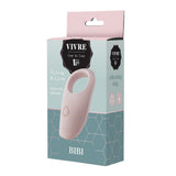 Dream Toys Vivre Bibi Vibrating Cock Ring Pastel Pink USB Rechargeable Couples Sex Toy