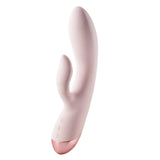 Dream Toys Vivre Coco Duo Vibrator Pastel Pink Clitoral Massager G-Spot Stimulator USB Sex Toy