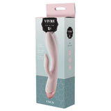 Dream Toys Vivre Coco Duo Vibrator Pastel Pink Clitoral Massager G-Spot Stimulator USB Sex Toy
