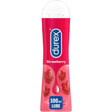 Durex Play Strawberry Gel Lubricant Water Based Fruit Flavour Lube 100ml