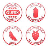 Durex Play Strawberry Gel Lubricant Water Based Fruit Flavour Lube 100ml