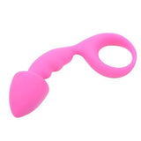 Pink Silicone Curved Comfort Butt Plug Small Safe Fun Beginners Anal Sex Toy