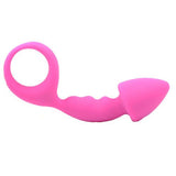 Pink Silicone Curved Comfort Butt Plug Small Safe Fun Beginners Anal Sex Toy