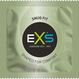 EXS Snug Fit Closer Fitted Latex Condoms 12 Pack Lubricated Vegan Safe Sex