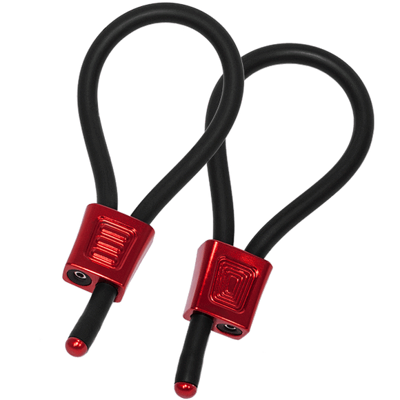 ElectraStim Prestige ElectraLoops Adjustable Red Cock Rings ElectroSex
