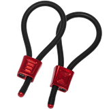 ElectraStim Prestige ElectraLoops Adjustable Red Cock Rings ElectroSex