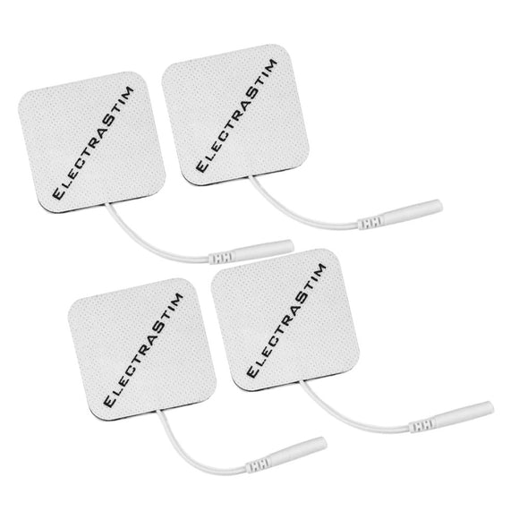 ElectraStim Square Self Adhesive ElectraPads 4 Pack Electro Sex Stimulation Fetish