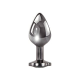 Evolved Black Gem Dark Metal Butt Plug Set 3 Size Anal Training Starter Kit