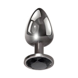 Evolved Black Gem Dark Metal Butt Plug Set 3 Size Anal Training Starter Kit