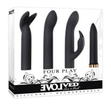 Evolved Four Play Bullet Vibrator Sleeve Set Bunny G Spot Sex Toy Kit