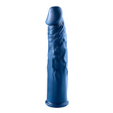 Excellent Power Blue 7.5" Length Extender Penis Sleeve Realistic Silicone Cock Sheath