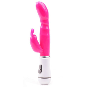 Slim GSpot Twelve Speed Rabbit Vibrator Neon Pink