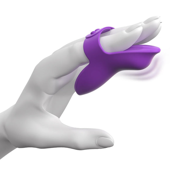 Pipedream Fantasy For Her Finger Vibe Purple One Touch Strap Vibrator Ladies Fun Sex Toy