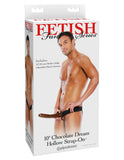 Fetish Fantasy Series Chocolate Dream 10" Hollow Strap-On Brown Dildo