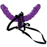 Fetish Fantasy Series Double Delight Dildo Strap On Elastic Harness Couples Lesbian Toy