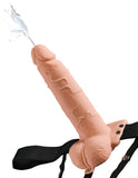 Fetish Fantasy Series 7.5" Hollow Squirting Strap-On Dildo Ejaculation Harness Cum Play