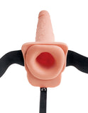 Fetish Fantasy Series 7.5" Hollow Squirting Strap-On Dildo Ejaculation Harness Cum Play