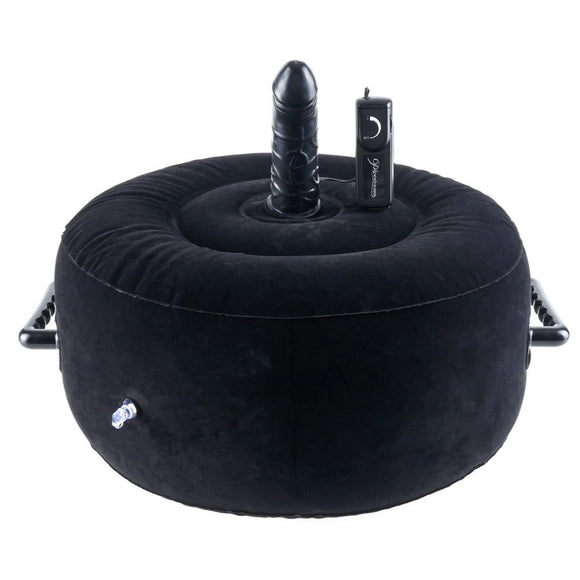 Fetish Fantasy Inflatable Hot Seat Black Penis Dildo Vibrator Cushion 