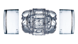 Fleshlight Quickshot Vantage Clear Open End Mini Masturbator Compact Skin Sleeve