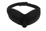 Frisky Deluxe Black Out Blindfold Padded Eye Mask Adjustable Strap Sensual Kink Play
