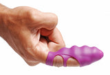 Frisky Ripples Finger Bang Her Vibe Purple Silicone Bullet Foreplay Masturbation Toy