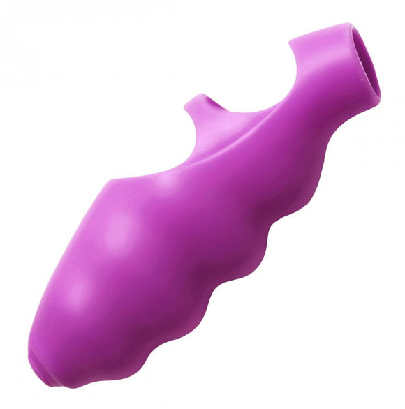 Frisky Ripples Finger Bang Her Vibe Purple Silicone Bullet Foreplay Masturbation Toy