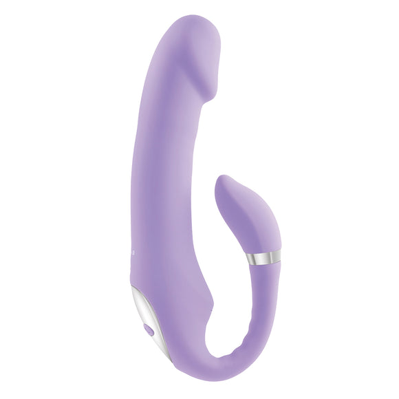 Gender X Orgasmic Orchid C-Shaped Double Vibrator Bendable USB Rechargeable Vibe Sex Toy